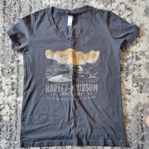 Harley Davidson Womens V-neck tshirt